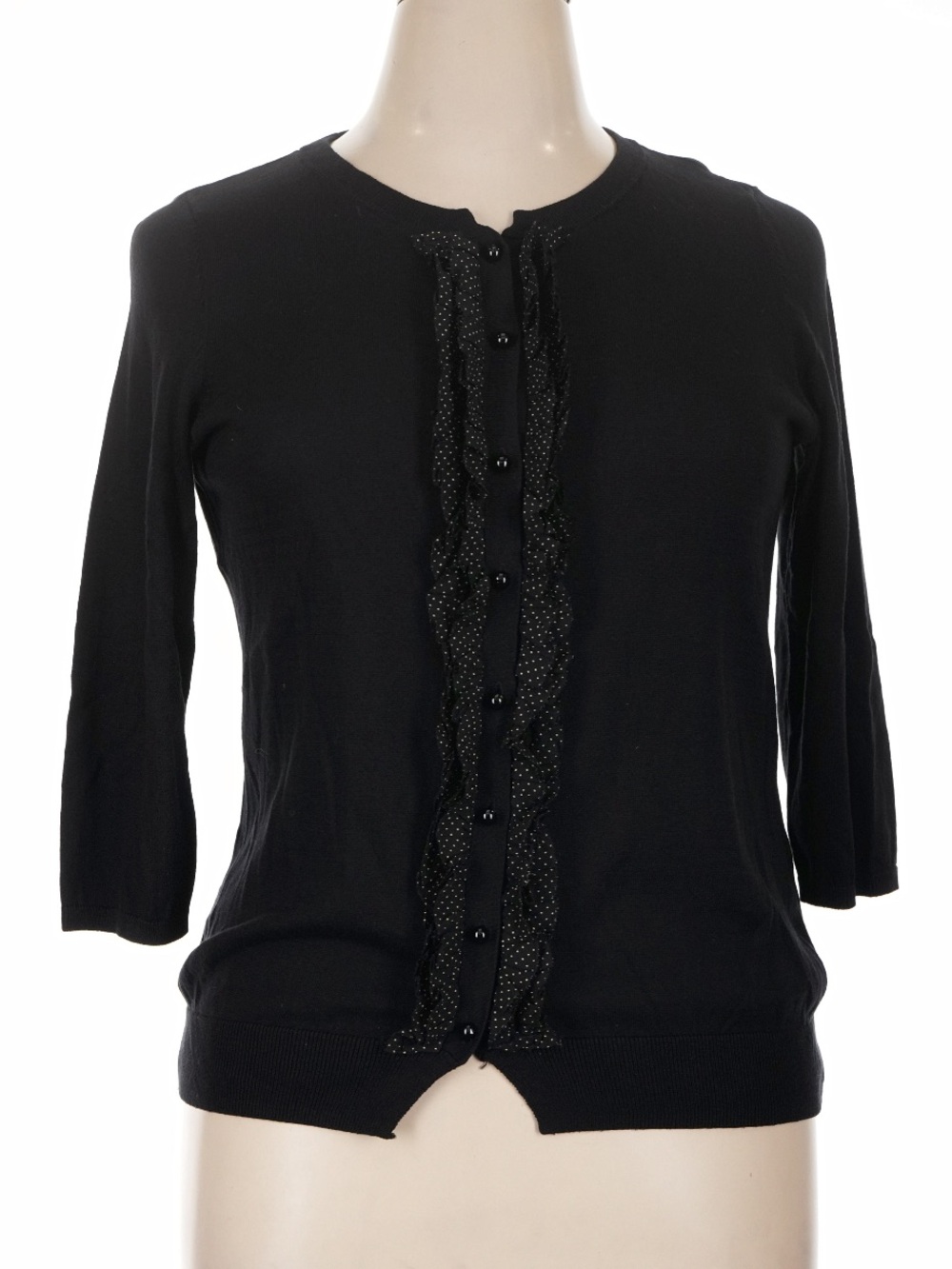Talbots Ruffle Cardigan